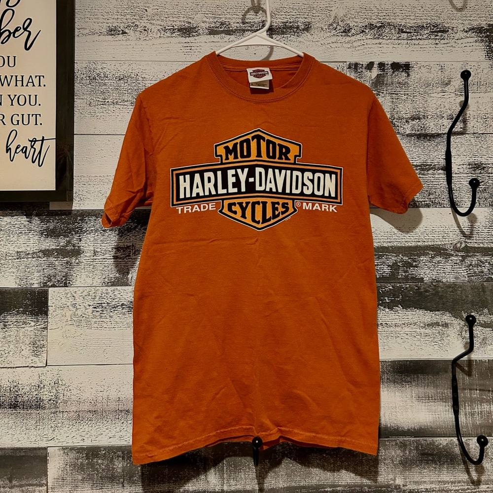 Orange Harley Davidson T-Shirt